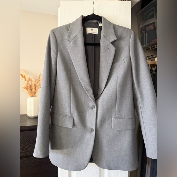 Babaton Jackets & Blazers - Aritzia Tailored Gray Blazer